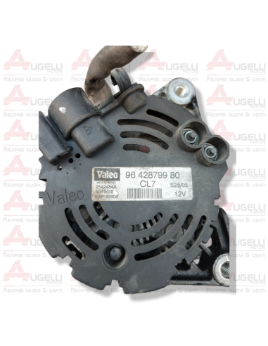 Gebrauchte Valeo-Lichtmaschine 2542484A, 12 V, 70 A, starre Riemenscheibe mit 6 Rillen.
