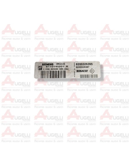 Centralina motore Siemens EMS3132 Renault 8200326387